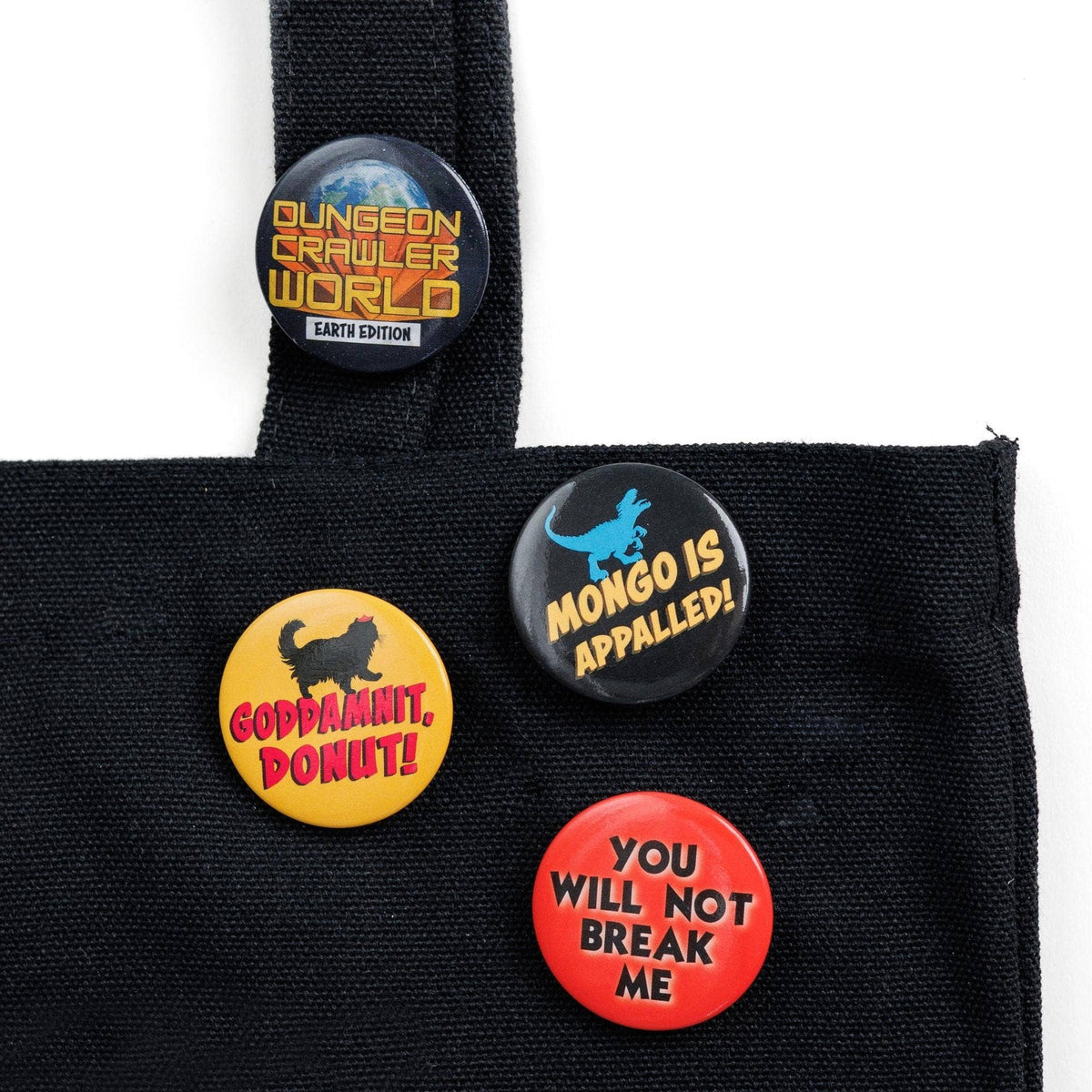 Dungeon Crawler Carl Button Pin Set