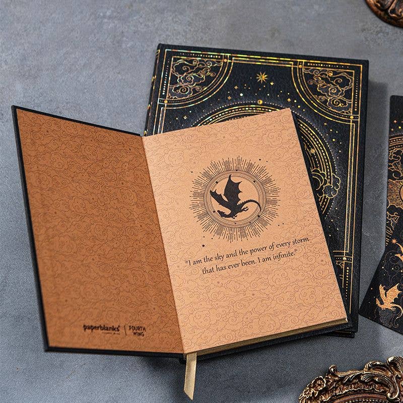 Paperblanks Shadows of Navarre Hardcover Journal (Fourth Wing): Midi / Lined