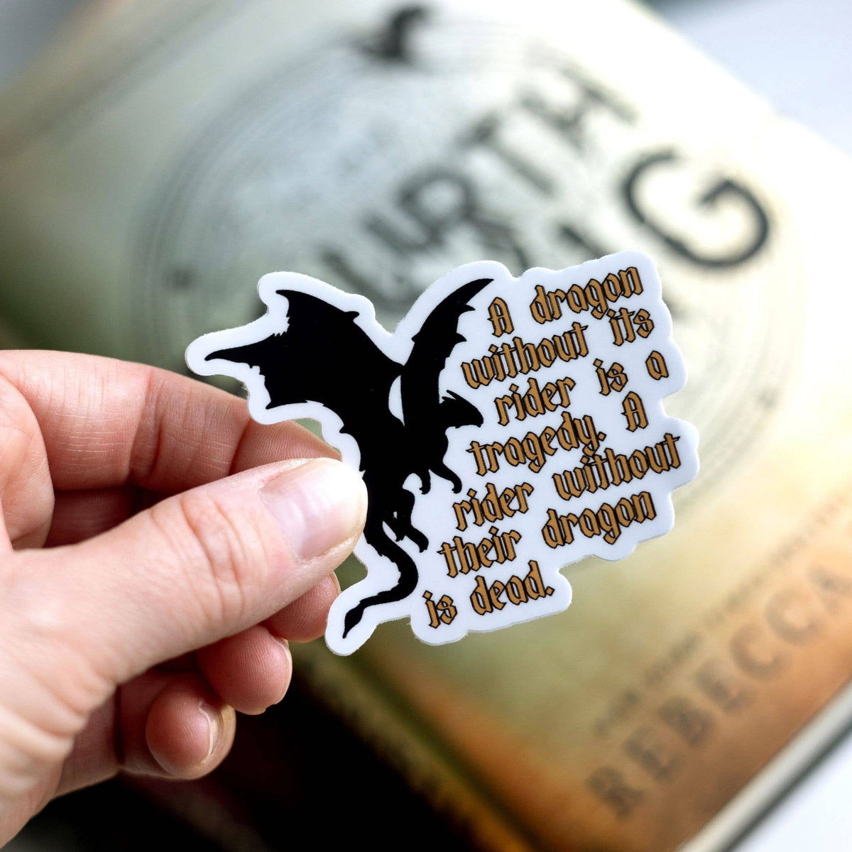 Dragon Without Their Rider Sticker - Fourth Wing