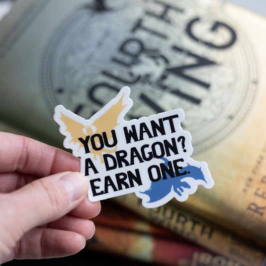 You Want a Dragon? Earn One Fourth Wing Sticker