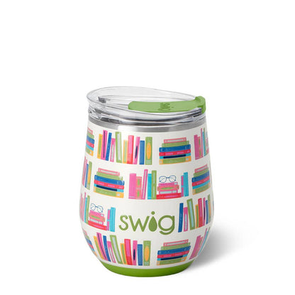 Book Club Stemless Wine Cup (12oz) - Swig