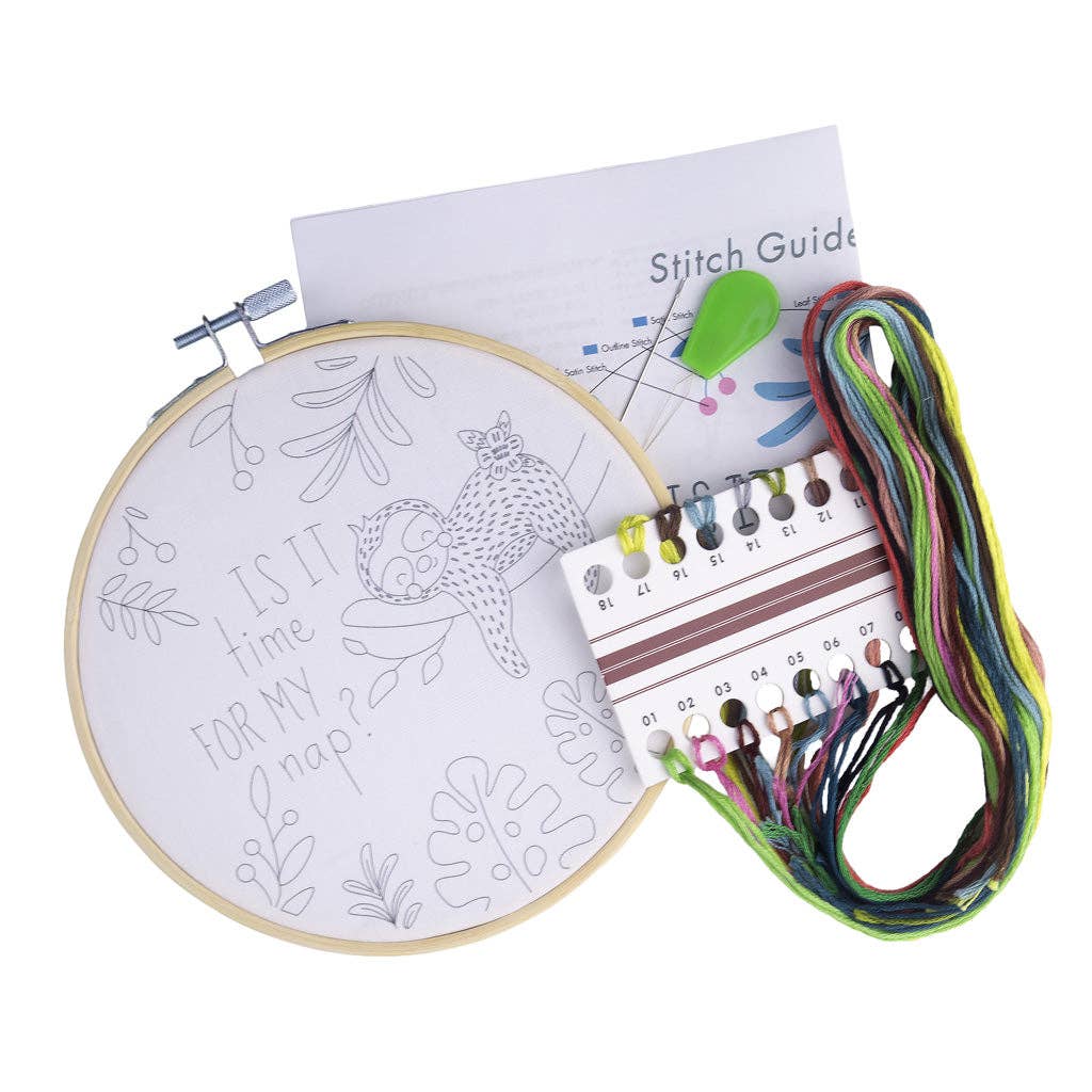Is It Time For My Nap Embroidery Kit