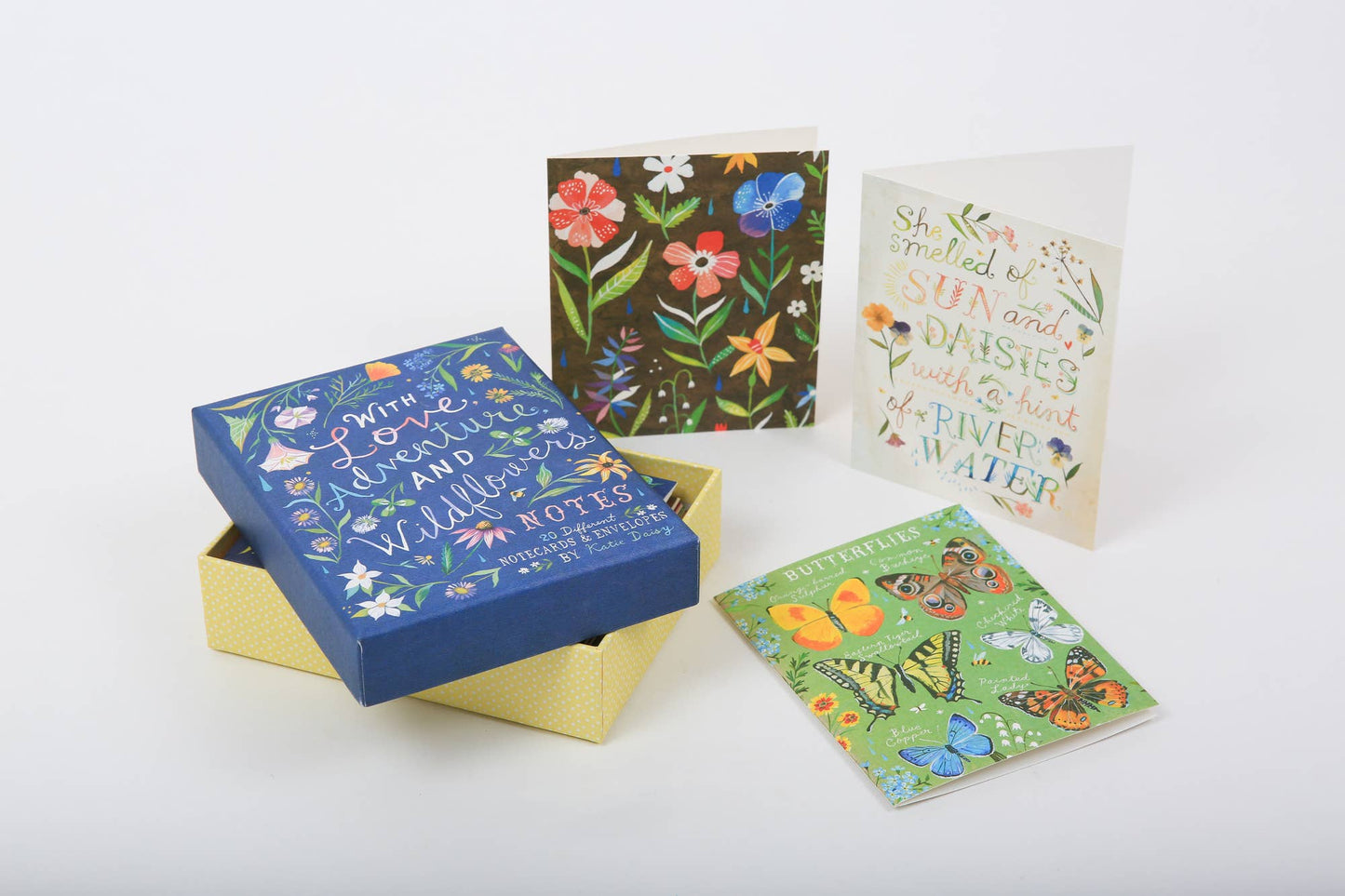 With Love, Adventure, and Wildflowers Notecards - Katie Daisy