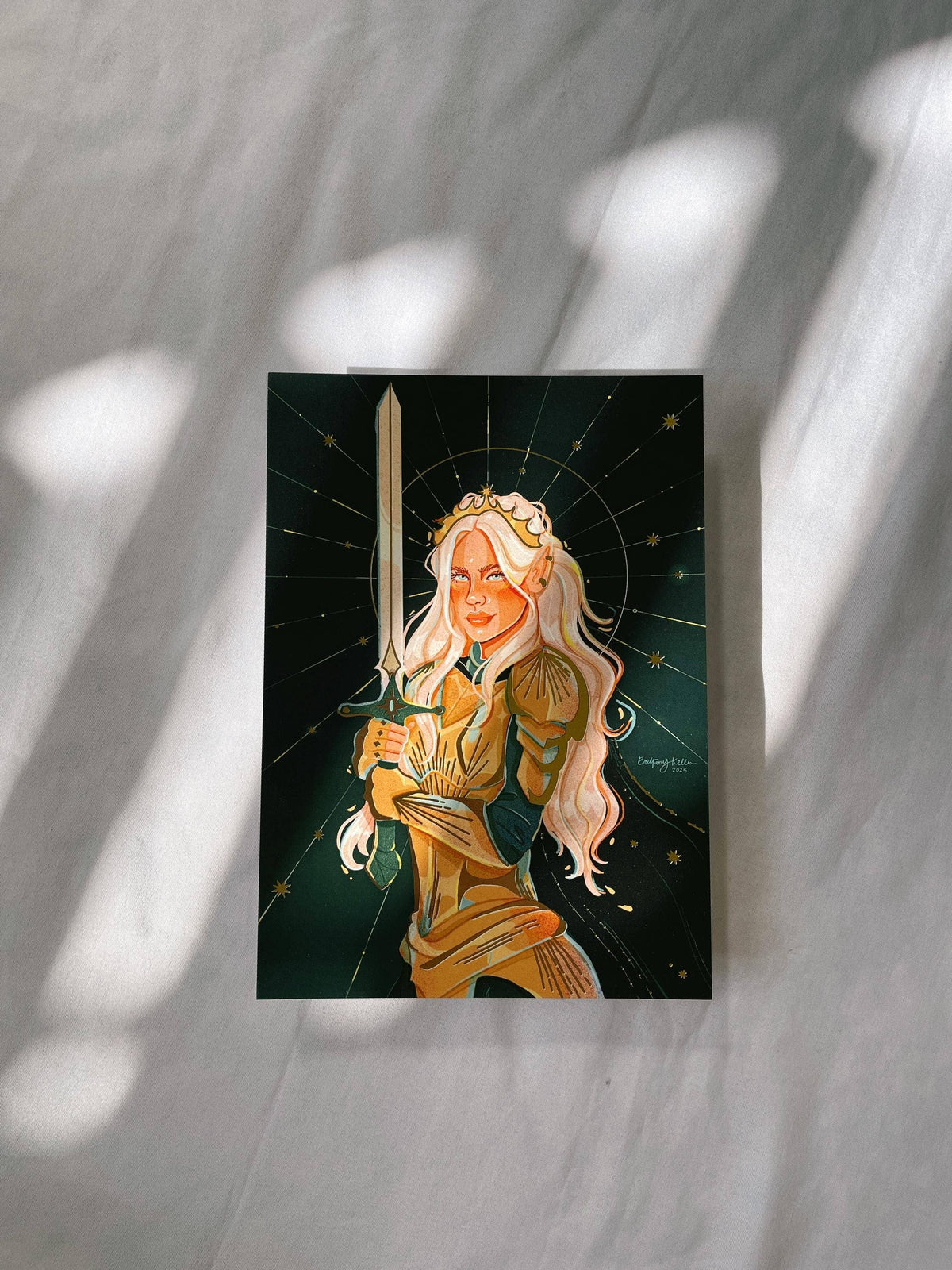 The Fire Heart *Gold Foil Print*: 5x7 - Brittany Keller Art