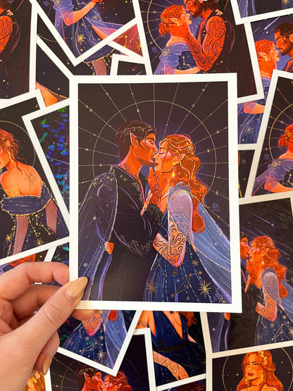 Bound by Starlight *Gold Foil Print*: 5x7 - Brittany Keller Art