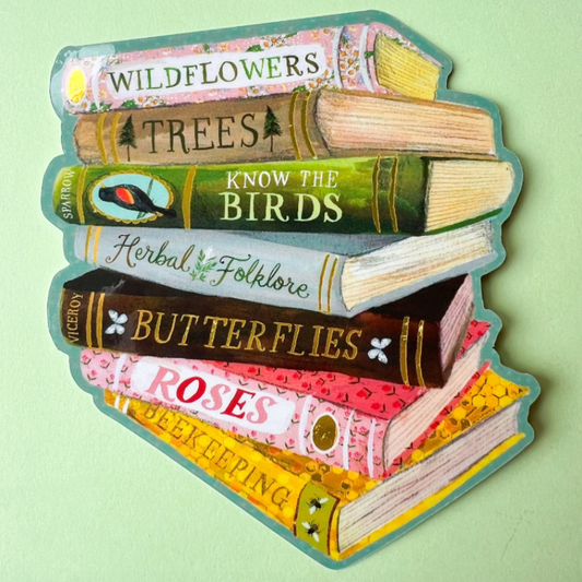 Book Stack Sticker - Katie Daisy