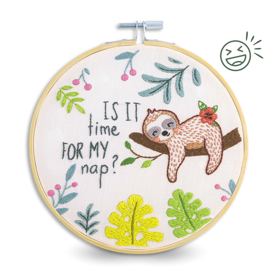 Is It Time For My Nap Embroidery Kit