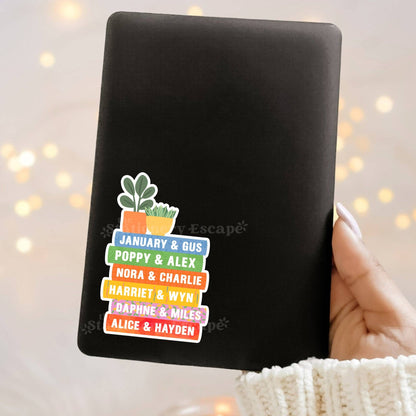 Emily Henry Book Stack Sticker