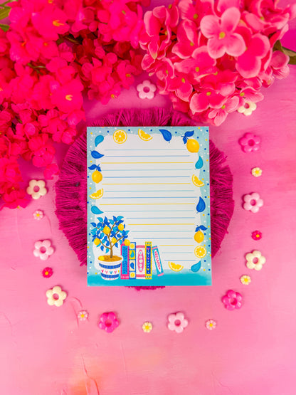 Lemon Book Stack Notepad
