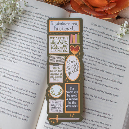 Throne of Glass Quote Wall Die-Cut Bookmark