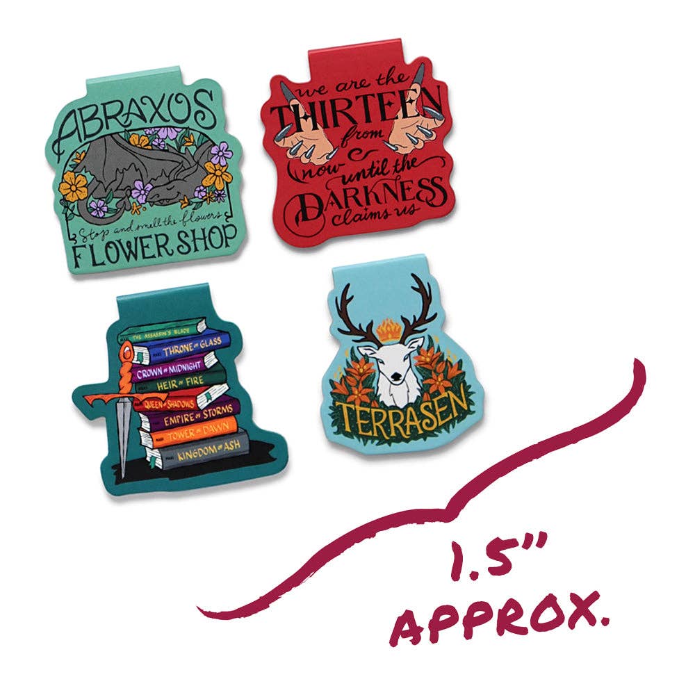Throne of Glass Magnetic Bookmarks (4-Pack)