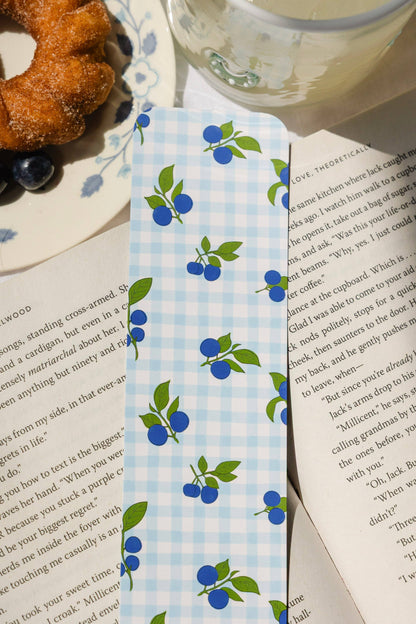 Blueberries & Gingham Bookmark