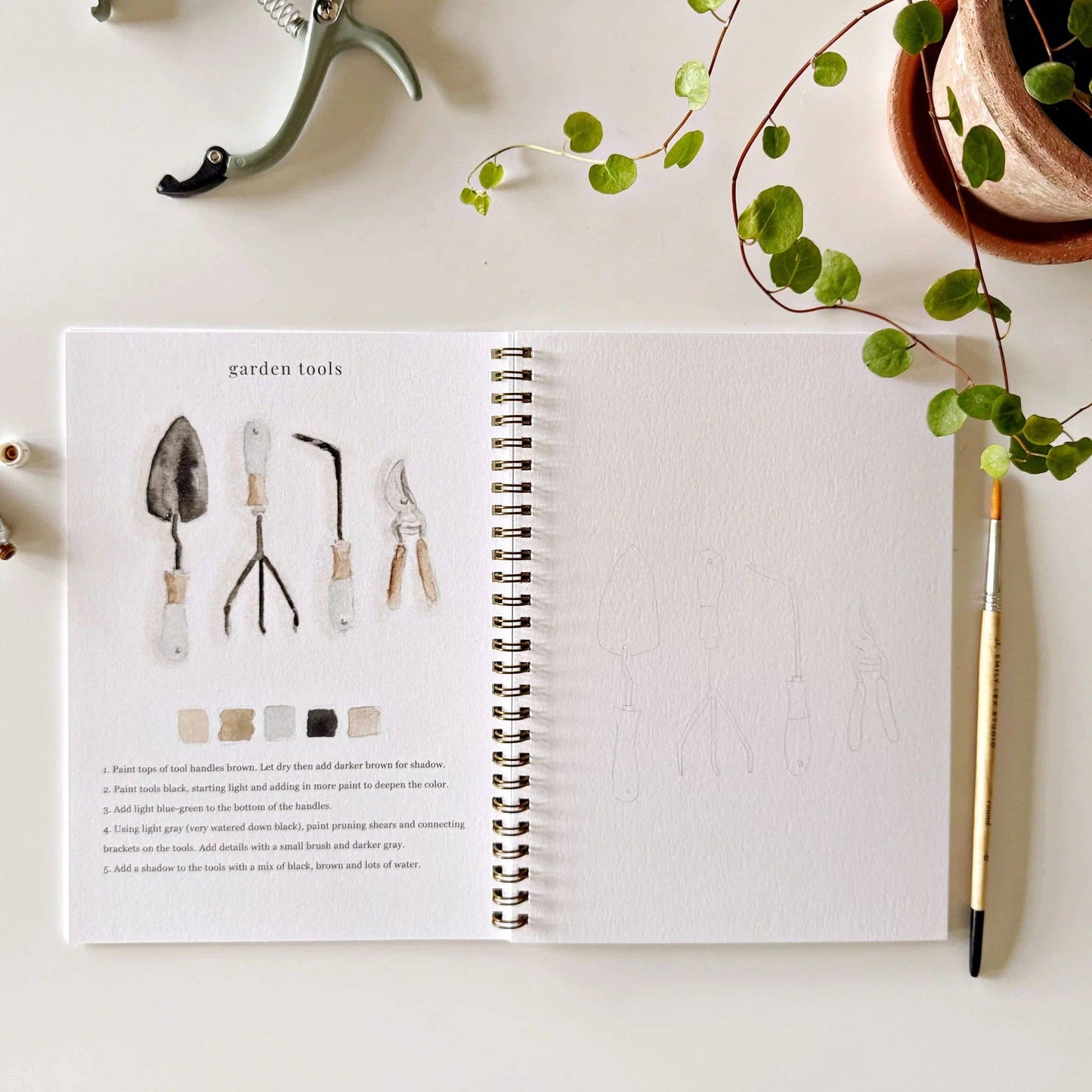 Watercolor Workbook - Emily Lex Studios