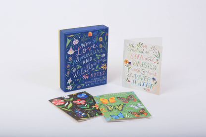 With Love, Adventure, and Wildflowers Notecards - Katie Daisy