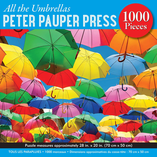 All the Umbrellas 1000 Piece Jigsaw Puzzle