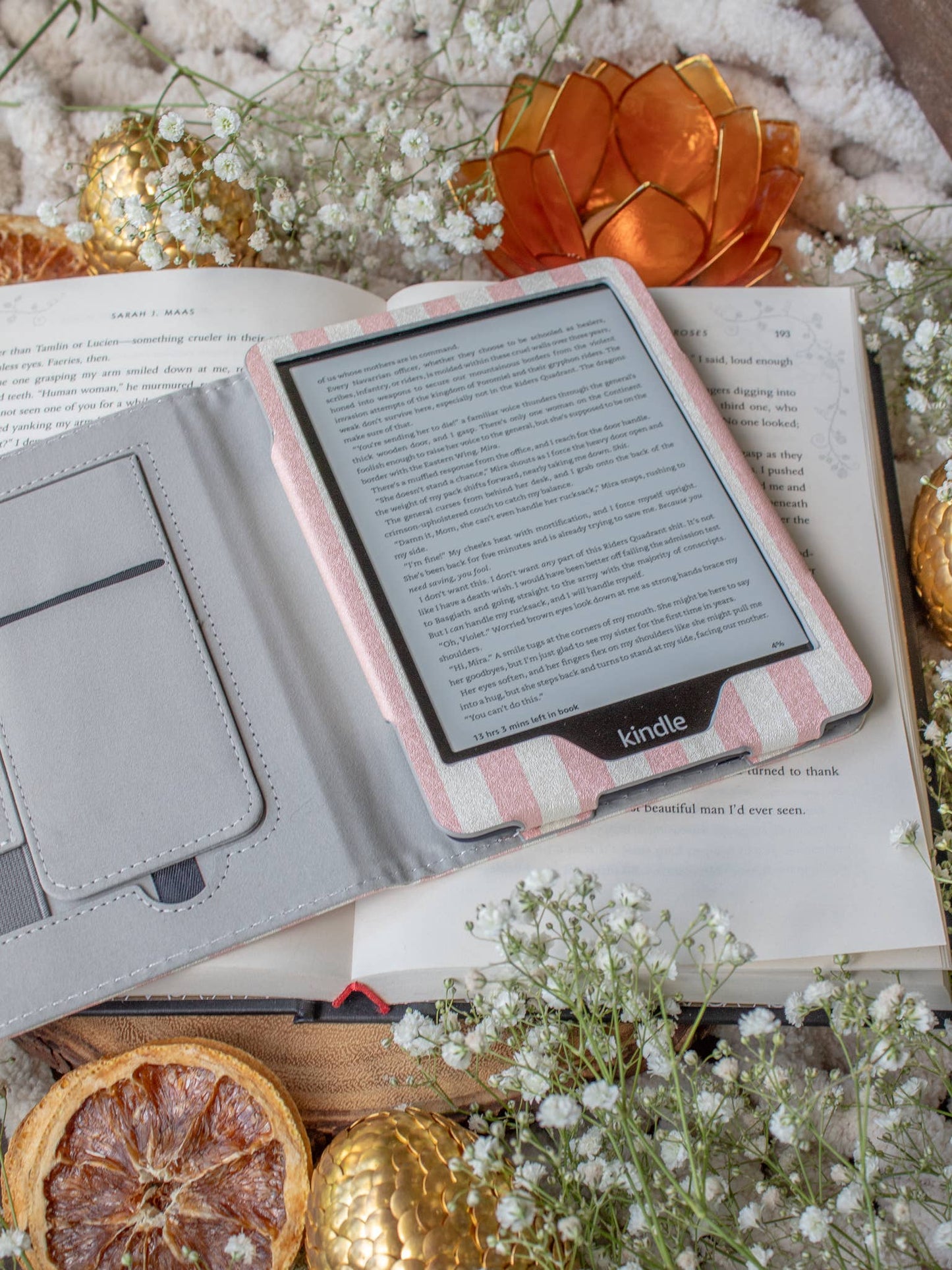 Kindle Basic 6" 11th Gen Case - Pink Stripes
