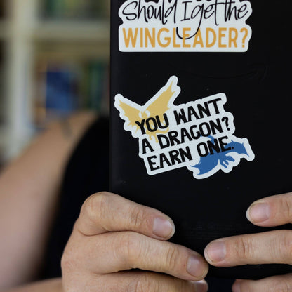 You Want a Dragon? Earn One Fourth Wing Sticker