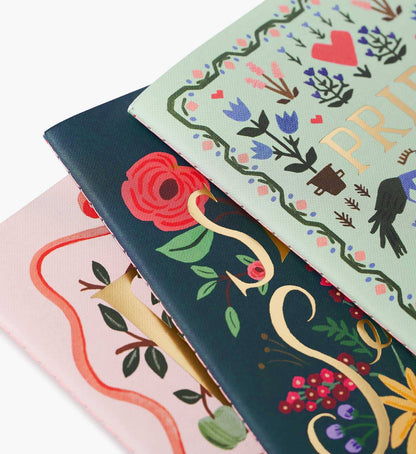 Assorted Set of 3 Jane Austen Notebooks