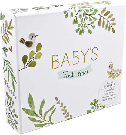 Baby's First Years: A Modern Memory Book with Keepsake Box