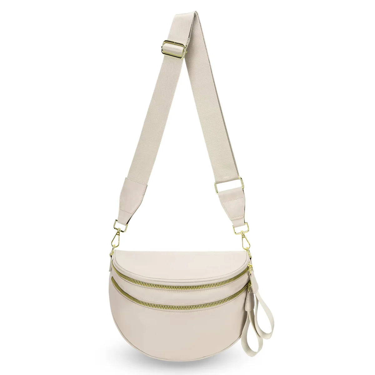 Double-Zip Crossbody for Readers
