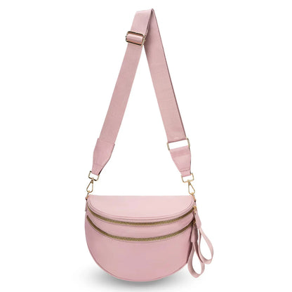 Double-Zip Crossbody for Readers