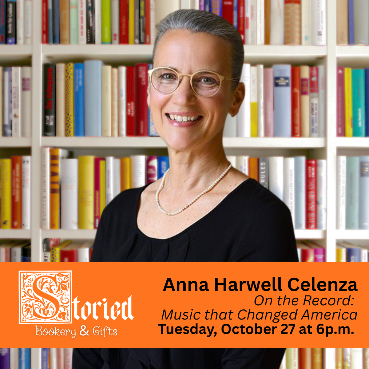 Anna Celenza Book Talk & Signing: On the Record
