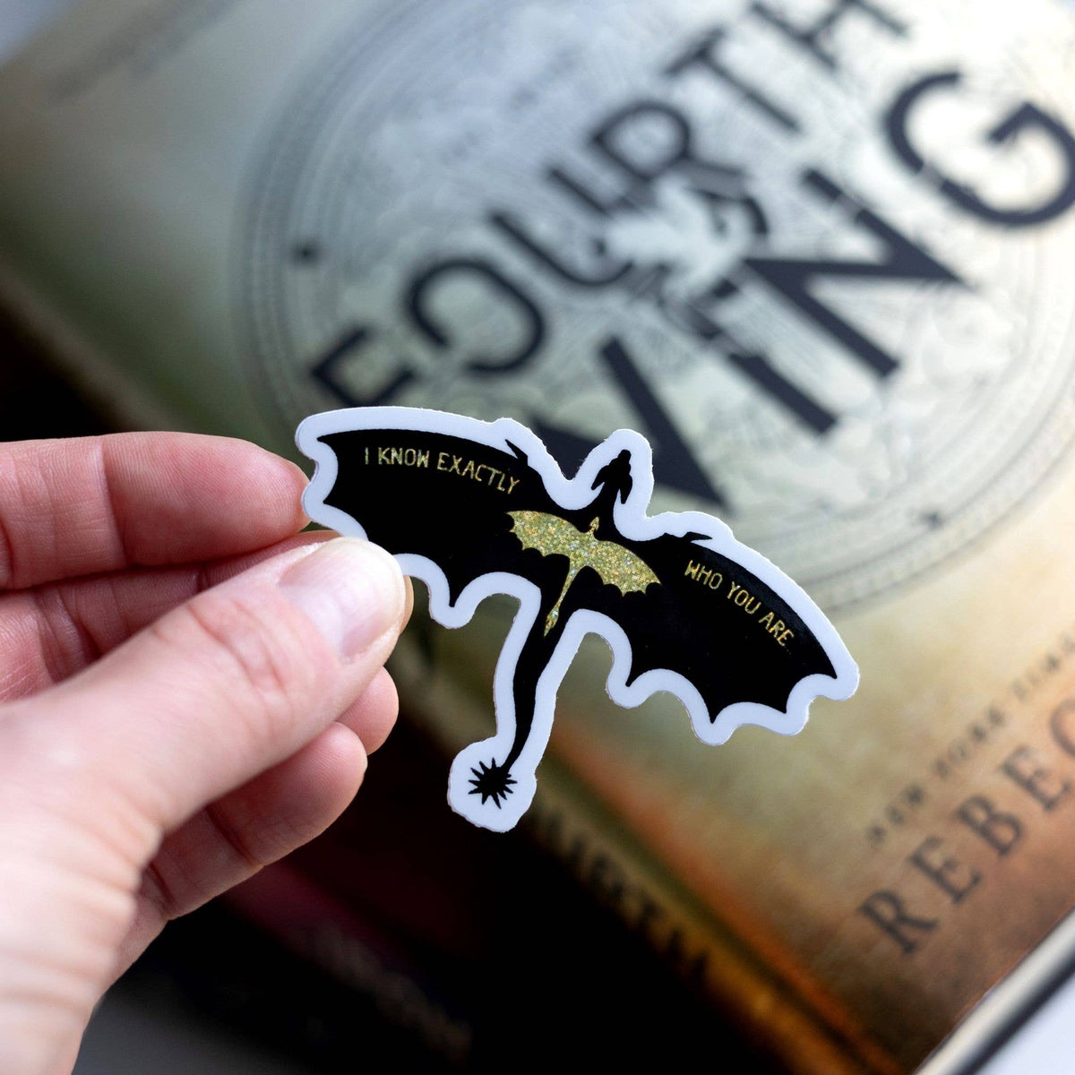 Violet's Relic Fourth Wing Holographic Sticker