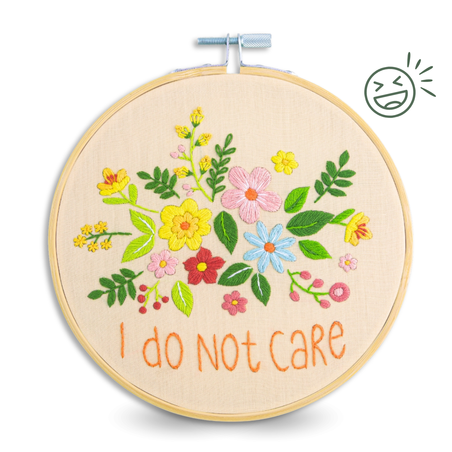I Do Not Care Embroidery Kit
