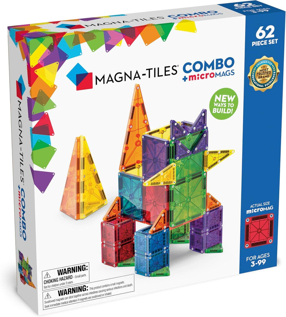 Magna-Tiles Combo 62-Piece Set
