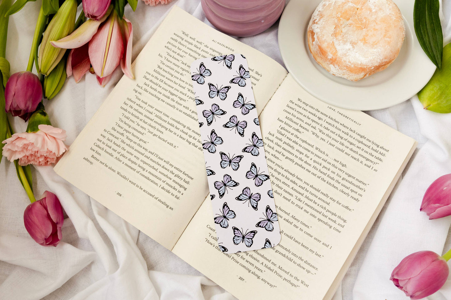 Lavender Butterflies Bookmark