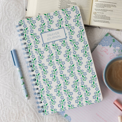 Prayer Journal - Blue Floral