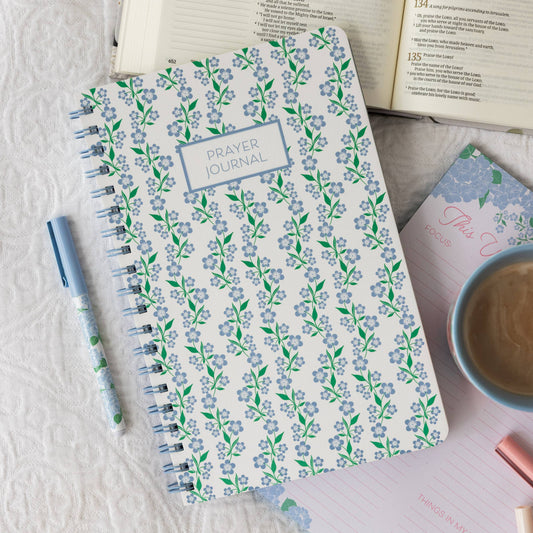 Prayer Journal - Blue Floral