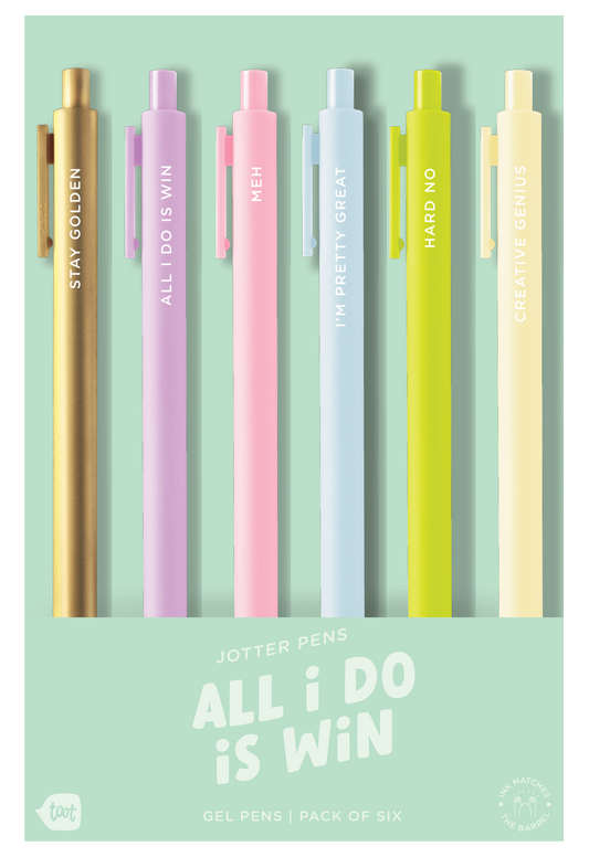 Jotter Sets - 6 pack gel pens