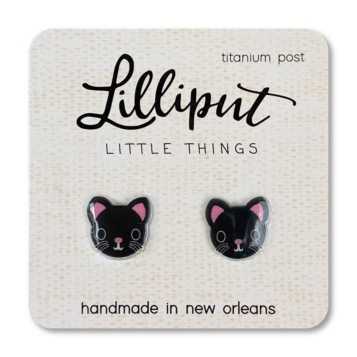 Black Cat Earrings