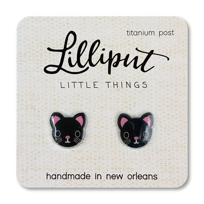 Black Cat Earrings