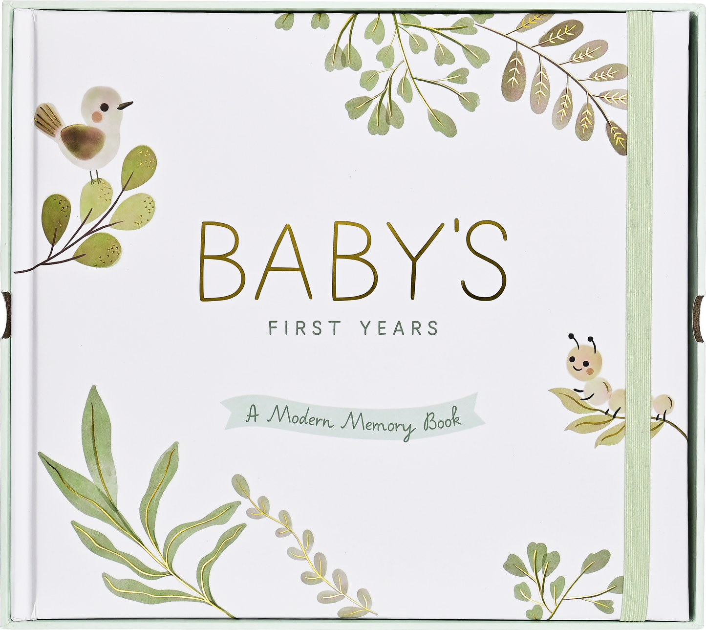 Baby's First Years: A Modern Memory Book with Keepsake Box