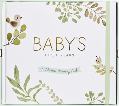 Baby's First Years: A Modern Memory Book with Keepsake Box