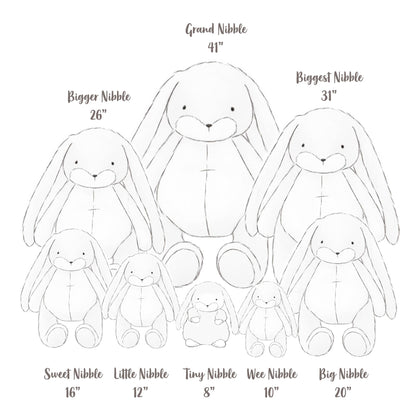 Little 12" Nibble Bunny - Cream