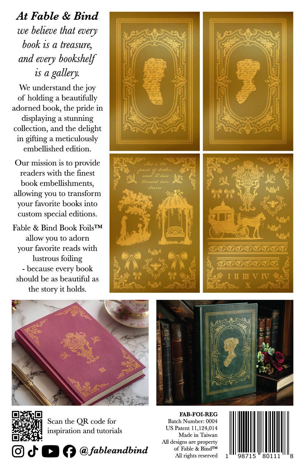 DIY Book Foils - Regency Fable & Bind Book Foil™