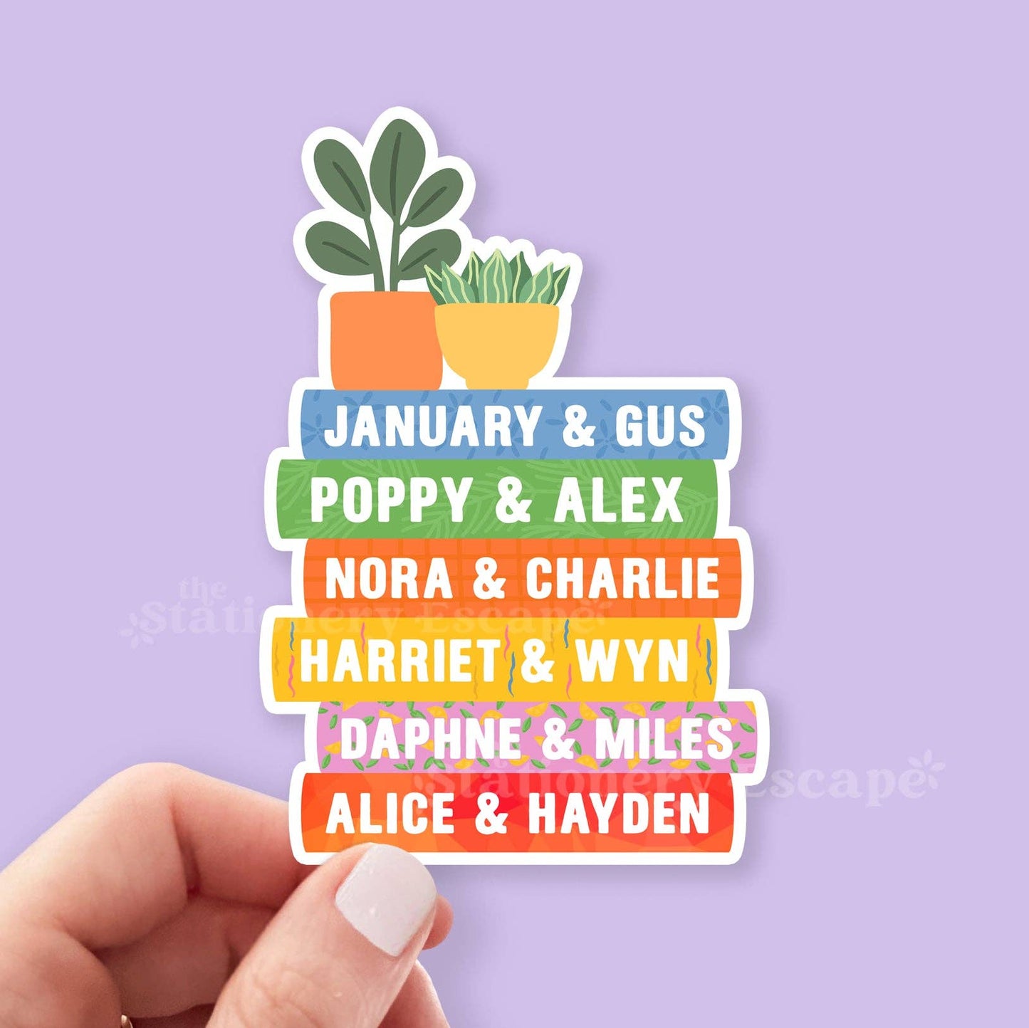 Emily Henry Book Stack Sticker