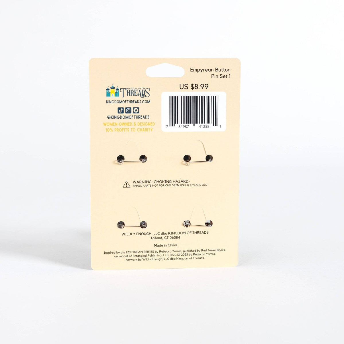 Tairn Fourth Wing Button Pin Set