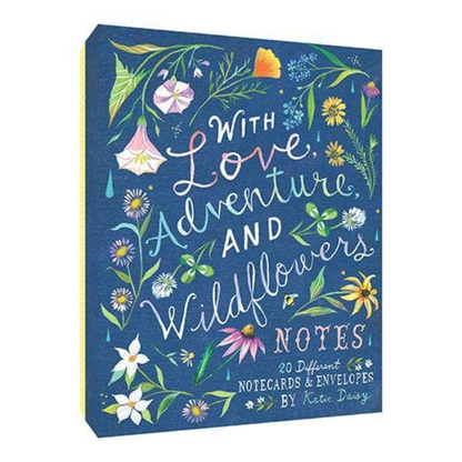 With Love, Adventure, and Wildflowers Notecards - Katie Daisy