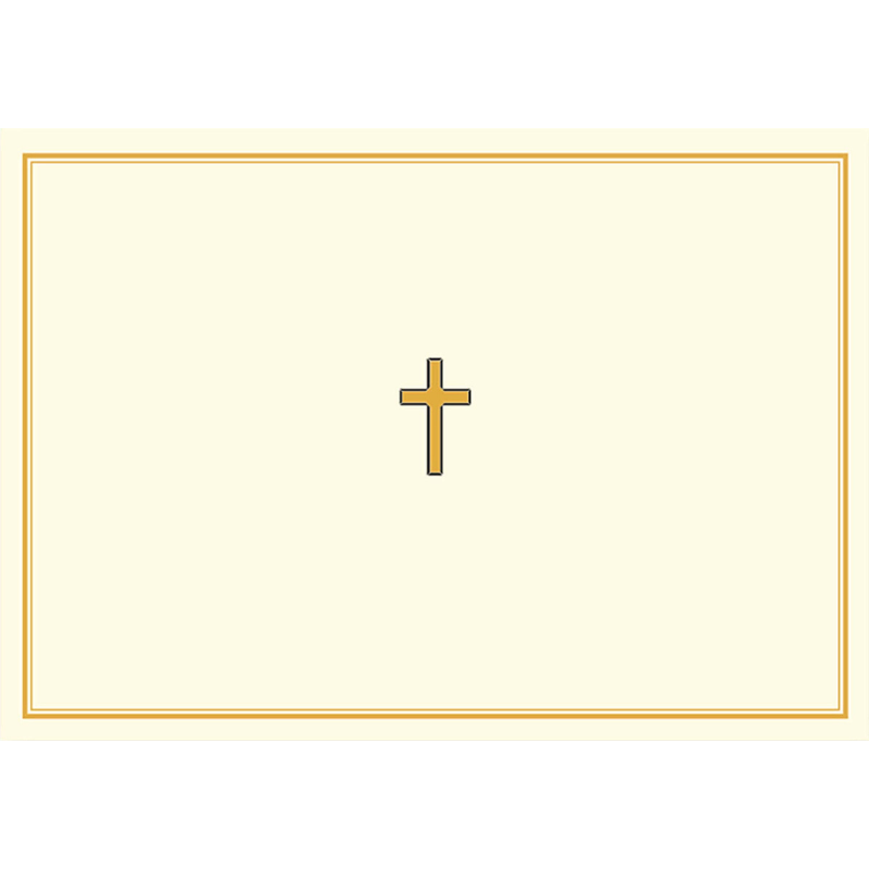 Gold Cross Note Cards
