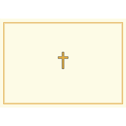 Gold Cross Note Cards
