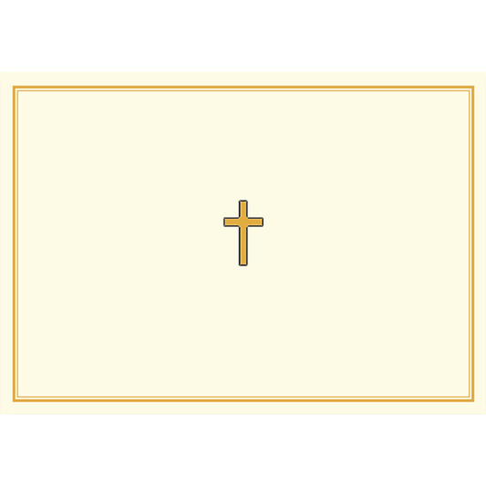 Gold Cross Note Cards