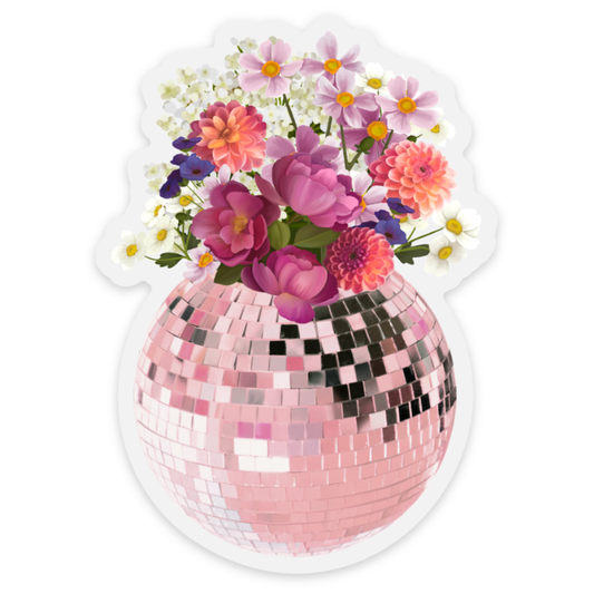 Disco Ball Bouquet Sticker