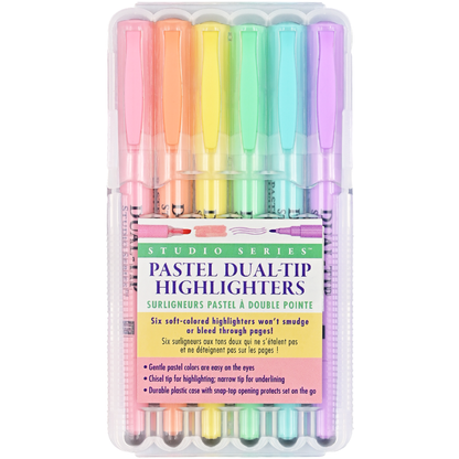 Studio Series Dual-Tip Pastel Highlighters (Set of 6)