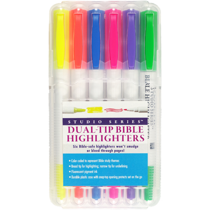 Dual-Tip Bible Highlighters (Set of 6)
