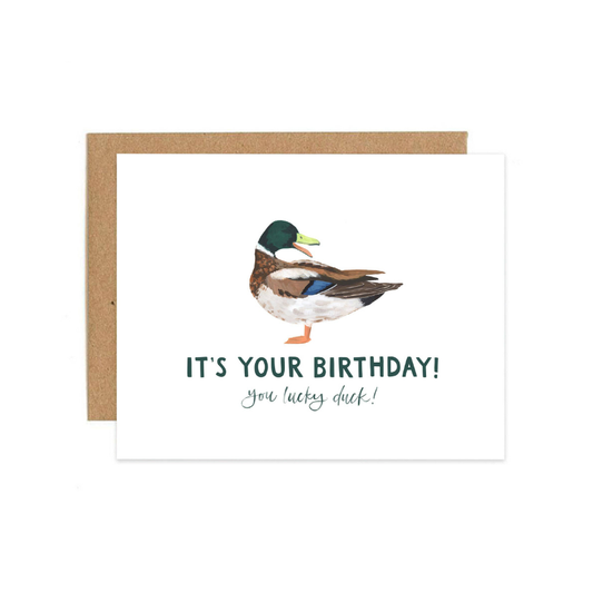 Lucky Duck Birthday Greeting Card