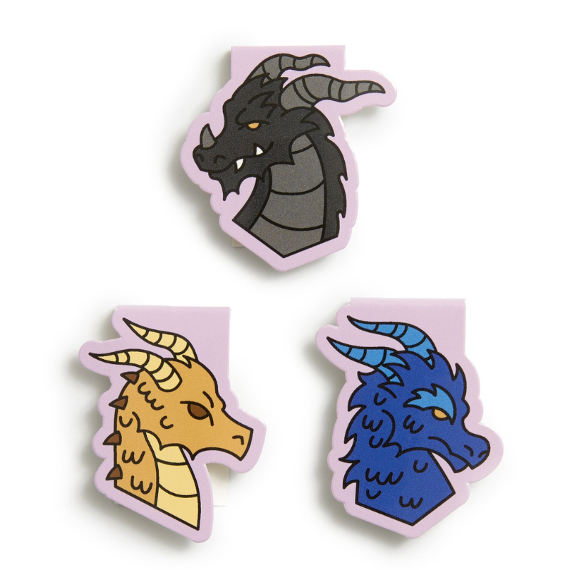 Rebecca Yarros's Fourth Wing: Dragons of Navarre Magnetic Bookmark Set of 3 - Magnetic Bookmarks